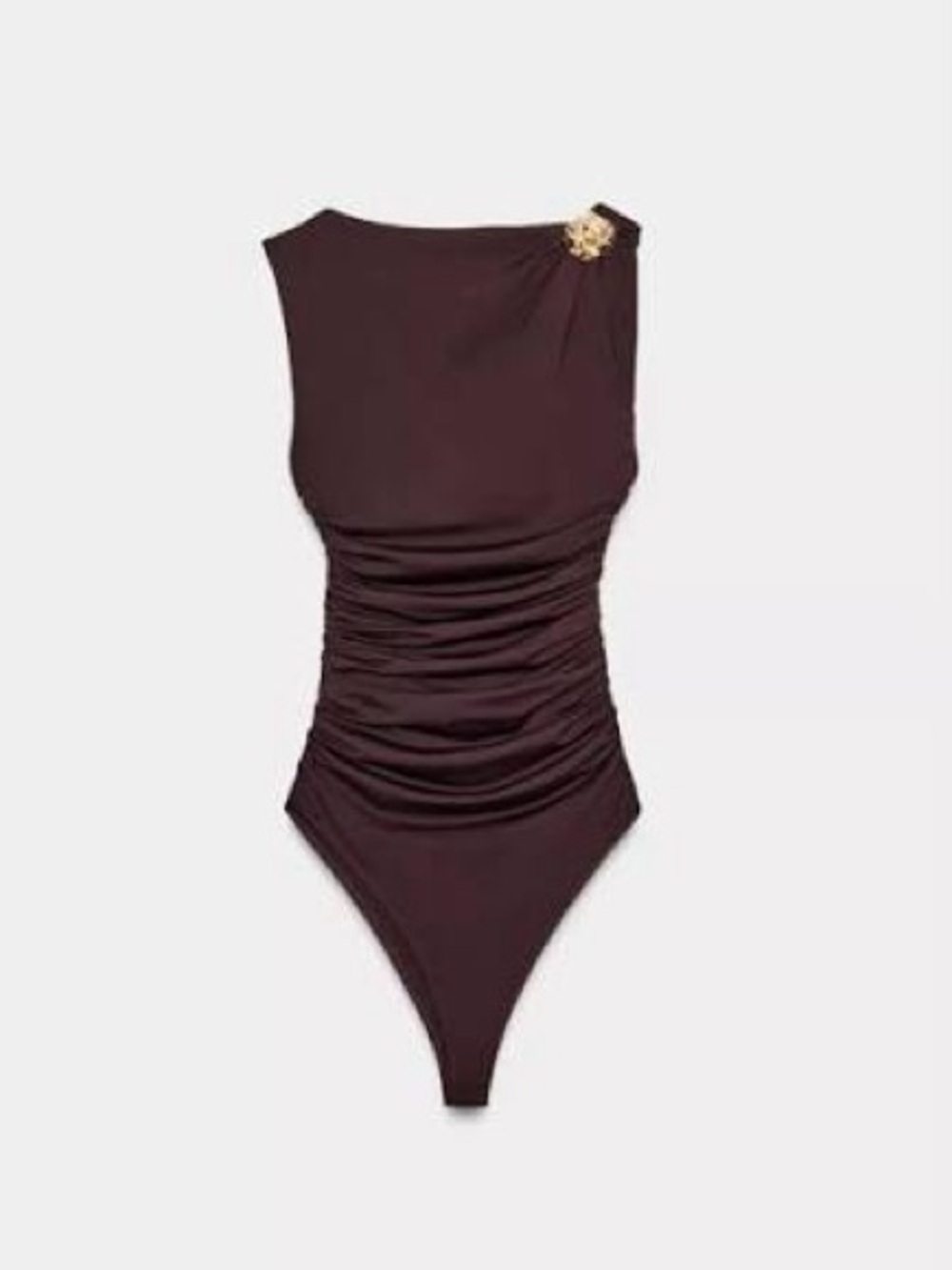Zara - Brown Bodysuit